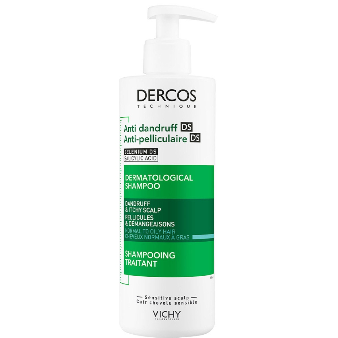 VICHY DERCOS DS Ш-н против пърхот за нормален до мазен скалп 390 мл