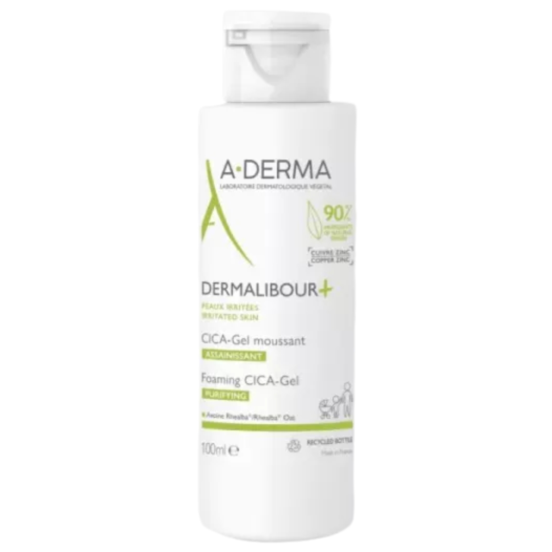 A-Derma Dermalibour+ Пенещ се гел х100 мл