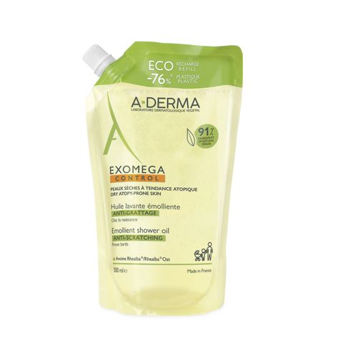A-Derma Exomega Control Емолиентно душ олио за суха и склонна към атопия кожа x500 мл